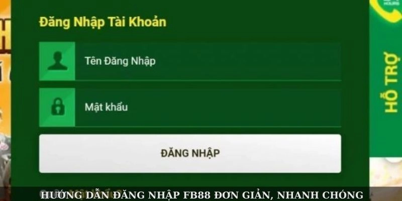 đăng nhập fb88 hướng dẫn